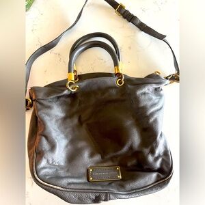 Marc by Marc Jacobs Natasha Brown Leather Purse Cross Body Shoulder Work Wear
